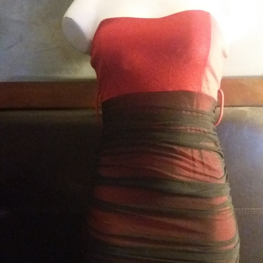 love culture bodycon mini club red and balck